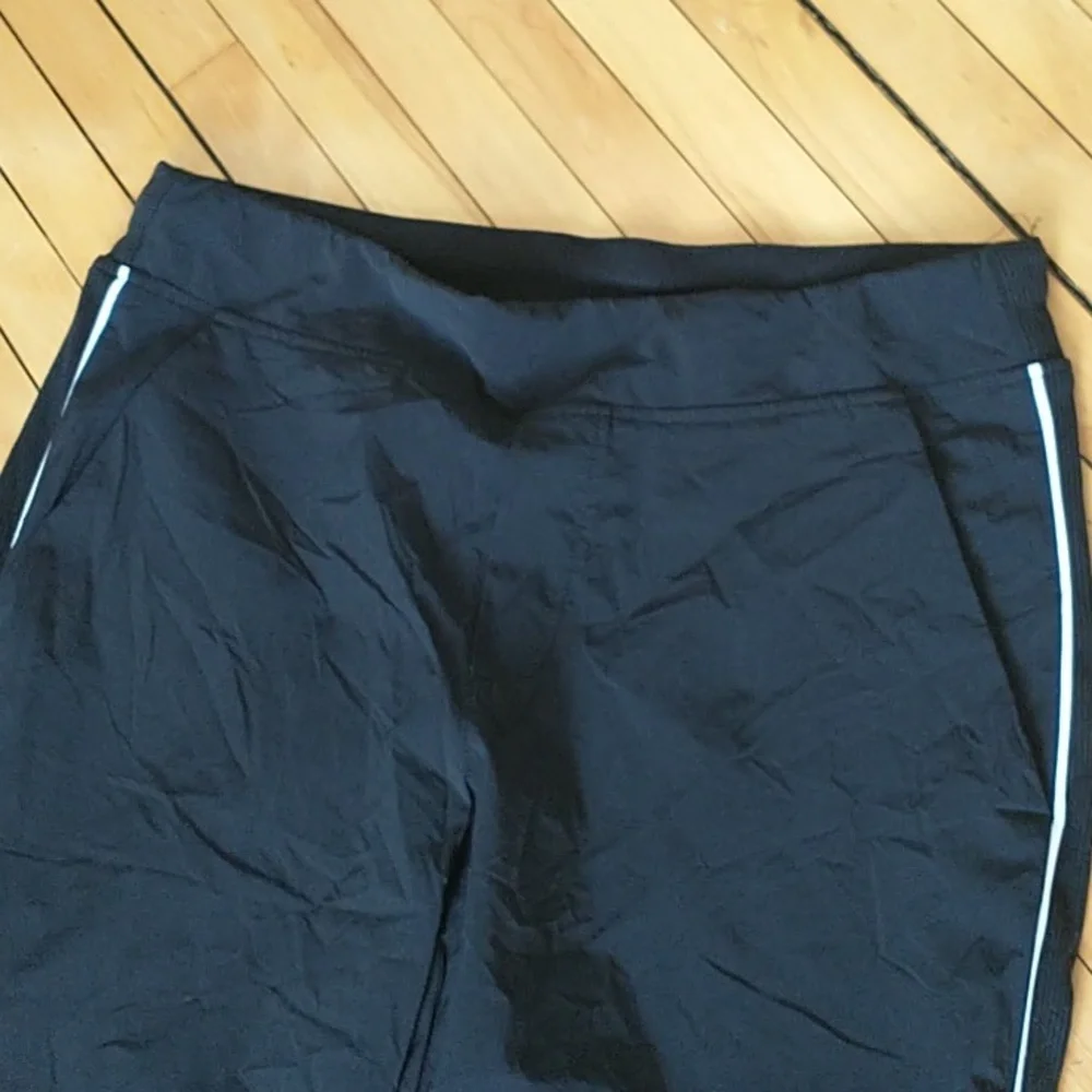 Athleta Brooklyn Luxe Ankle Pant Joggers Side Stripe Black (sz. 6) - Picture 5 of 7